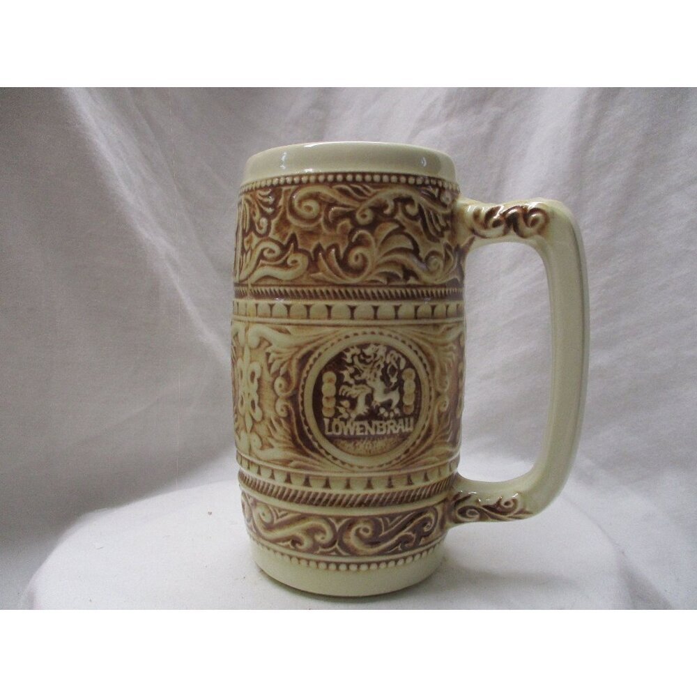 Miller momentum, Lowenbrau, Ceramic, Beer Mug, Miller Brewing‎ Co., German-style